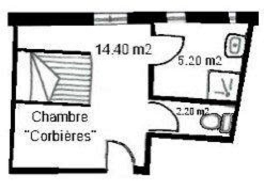 Portel-des-CorbieresRelais De Tamaroque住宿加早餐旅馆 客房 照片